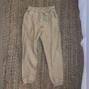 Aerie joggers. Color tan, size Small